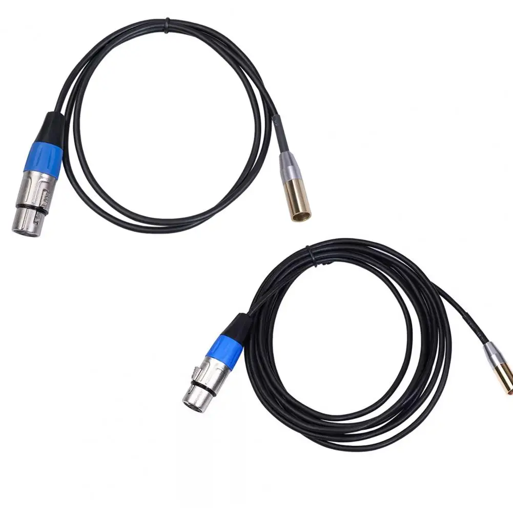 

Mini XLR 3Pin Male to Female Audio Cable Male to Female Audio Cable Microphone Cord Zinc Alloy Wire Connector for Cameras