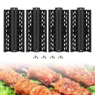 4 шт. универсальная Выдвижная нагревательная пластина из нержавеющей стали с фарфоровым покрытием для гриля, защитная накладка для горелки, принадлежности для барбекю, барбекю, кухни