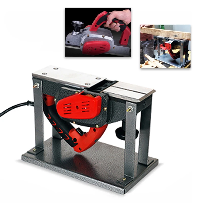 

Бытовой маленький Электрический строгальный станок Многофункциональный портативный Настольный плотничный деревообрабатывающий инструм...