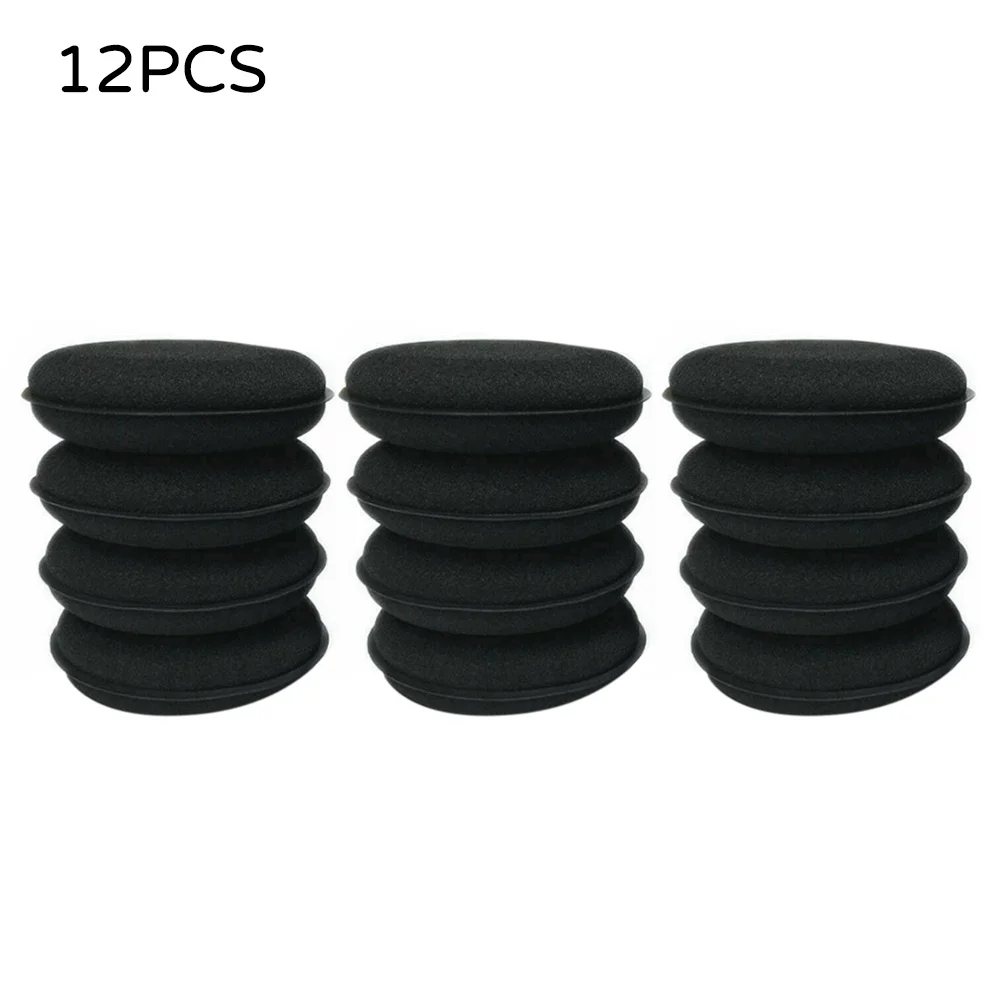 

12pcs quality Black Foam Sponge Polish Wax Applicator Pads Car Home Cleaning Tool Car wash waxing maintenance polishing sponge