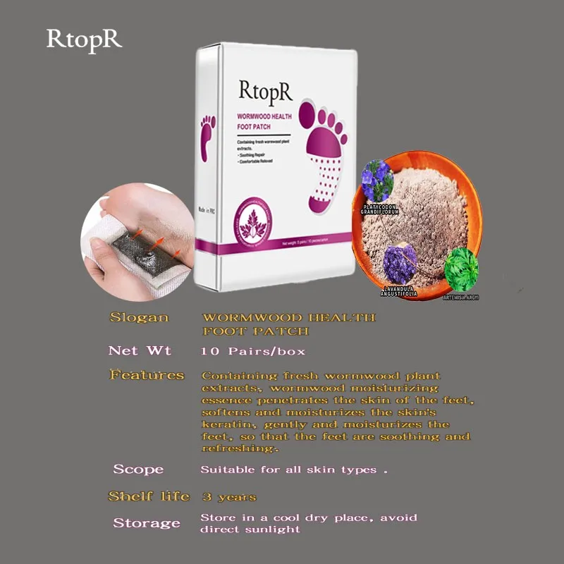 10 шт./пакет потеря веса детоксикация подушечки для похудения детоксикации