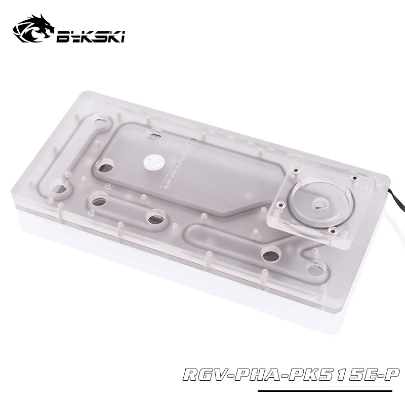 Bykski резервуар для воды Phanteks PK515E чехол компьютера, прозрачный водный щит, прямоугольник резервуар, RGV-PHA-PK515E-P