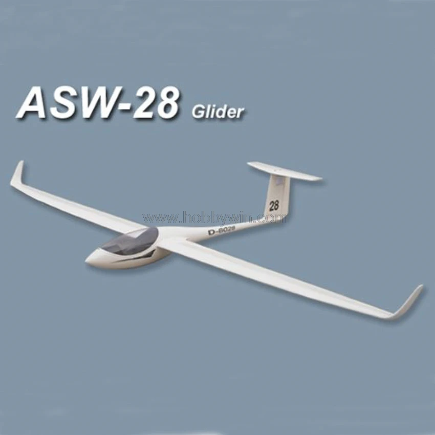 FlyFly ASW 28 слайдер 2530 мм ARF без электронных частей RC Стекловолоконный модель