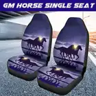 Универсальные автомобильные чехлы на сиденья с 3D-принтом лошади, передняя Подушка, полная защита для внедорожника, аксессуары для интерьера, Декор