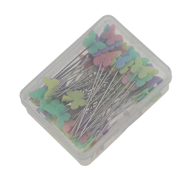 100 PCS 50 шт. 100 шт. Швейные аксессуары Лоскутные булавки Птица Цветок голова булавки для шитья булавки иглы Ремесло ручной работы инструменты поставки смешанных цветов - Цвет: 100 PCS