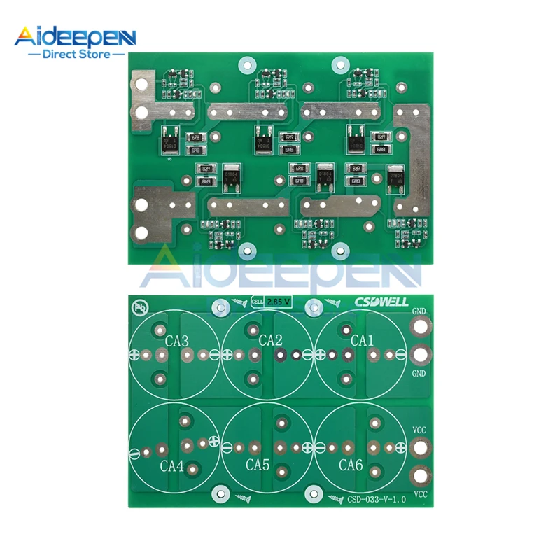 

6S 2.3V 2.5V 2.7V 2.85V 3V 50F 100F 220F 360F 400F 500F For Super Capacitor Farad Balance Protection Board Plate