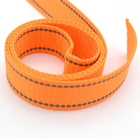 125mm orange safety reflective webbing strap for bags sewing accessories braid for decoration diy nylon strap 5yard