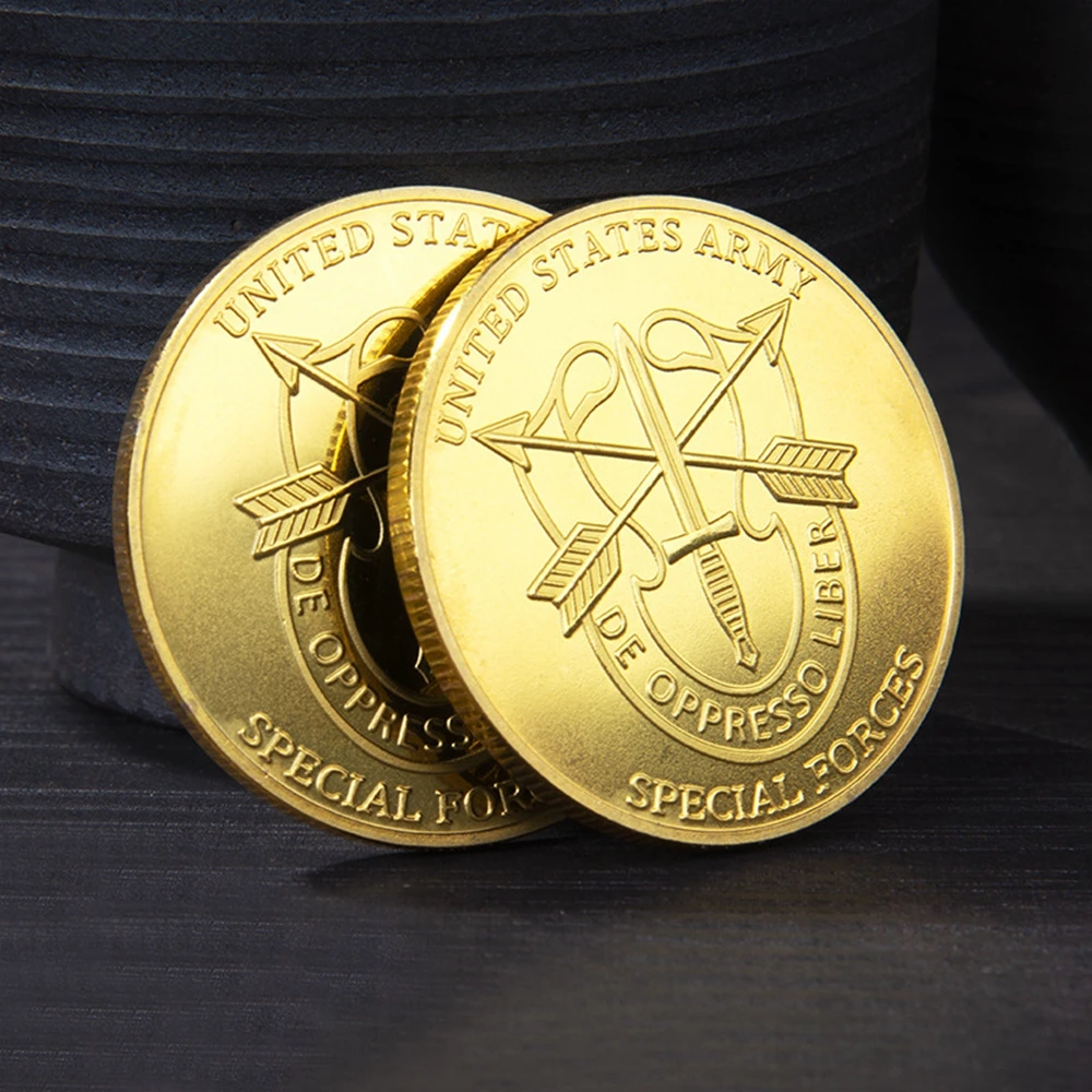 Сувенирная монета зеленый берет армии США спецназа свобода вызов коллекция