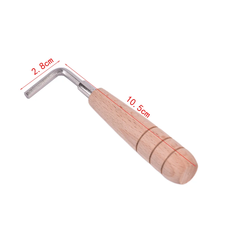 1 шт. гриф гитары гаечный ключ из нержавеющей стали и деревянной ручкой мандолина