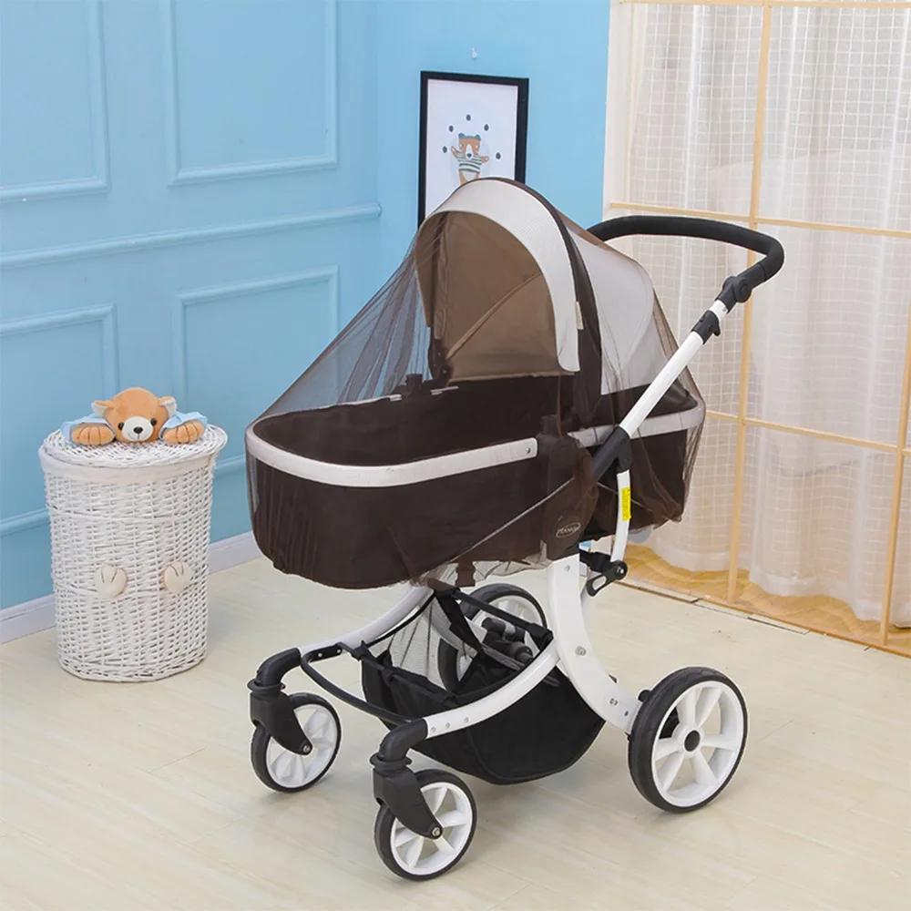 

Baby Stroller Pushchair Mosquito Insect Shield Net Mesh Stroller Accessories cart Mosquito Net Safe Infants Protection 150cm