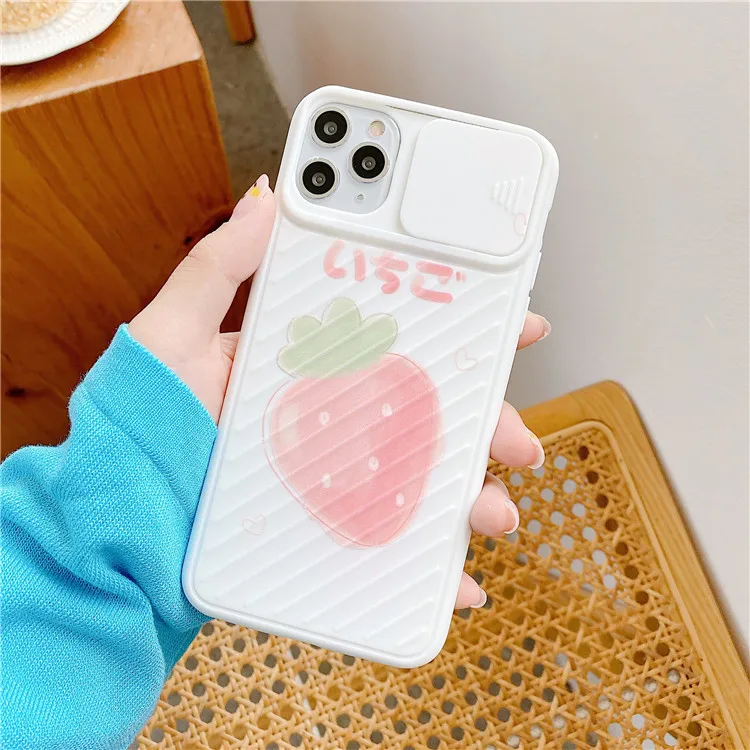 

Summer Korean Strawberry Mobile Phone Shell iPhone 11 Phone Cases iPhone XR Case Phone Case