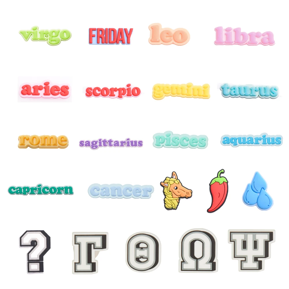 1 шт. аксессуары для обуви с английскими надписями украшение из ПВХ пряжка Croc JIBZ