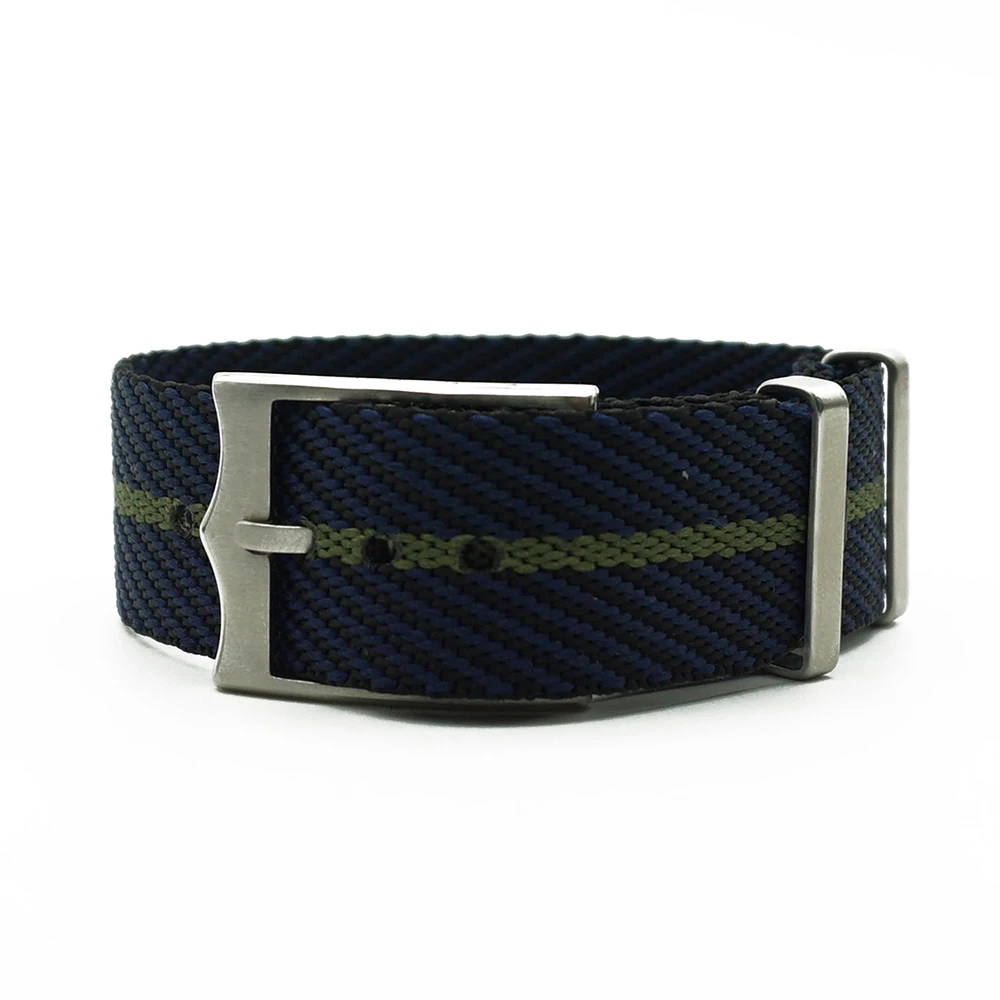 Black Blue Green New Design Nato French Troops Parachute Bag For Tudor Black Bay Watch Strap Nylon Nato Strap 20mm 22mm For Brand Military Watch - Band Color: Black Blue Green