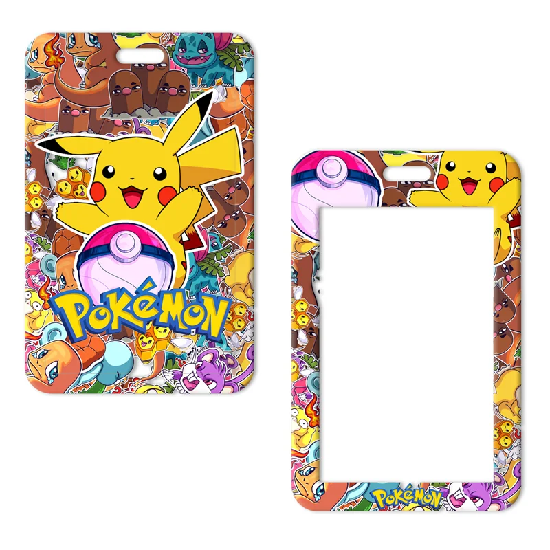 

Anime Cartas Pokemon Pokemon Card Pikachu Holder Lanyard Cartoon Hand Strap ID Holder Car Key Chain Jewelry For Childs Toys