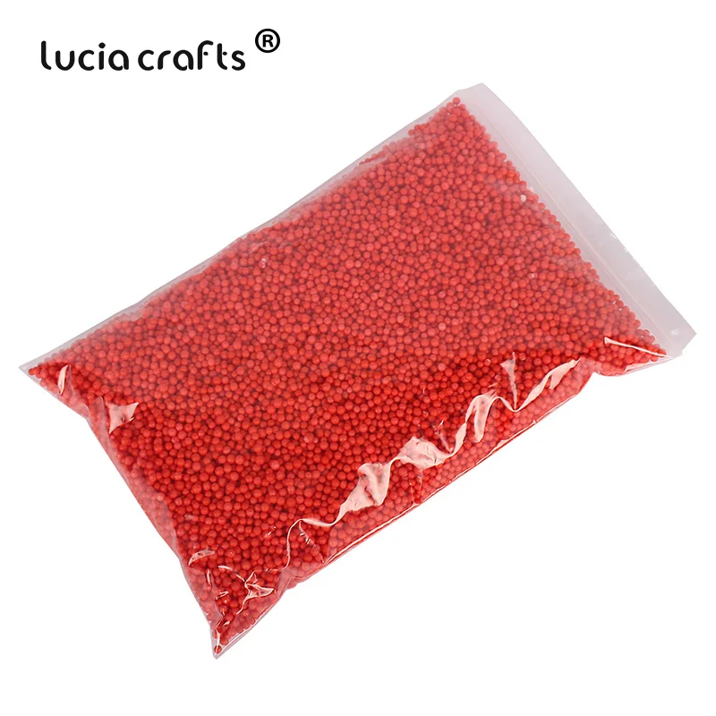 C9 red 10g Lucia crafts 10 г/20 г 2-4 мм пенопластовые шарики для свадьбы/вечерние DIY украшения аксессуары M0103 - Цвет: C9 red 10g