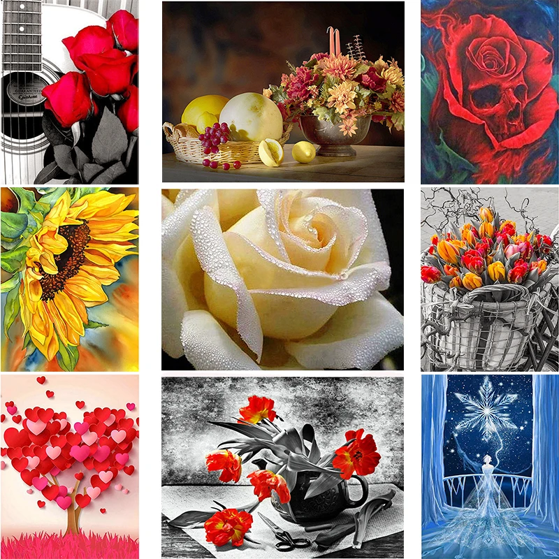 Алмазная картина полная дрель квадратный цветок девушка любовь дерево Ever Moment