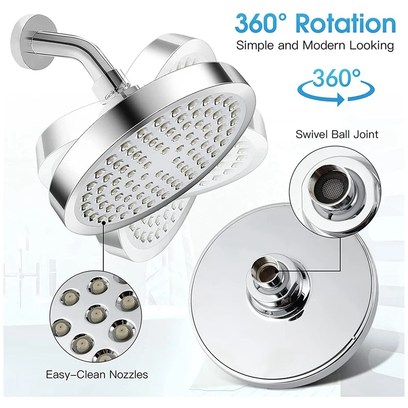 Насадка для душа насадка высокого давления Роскошная Современная хромированная