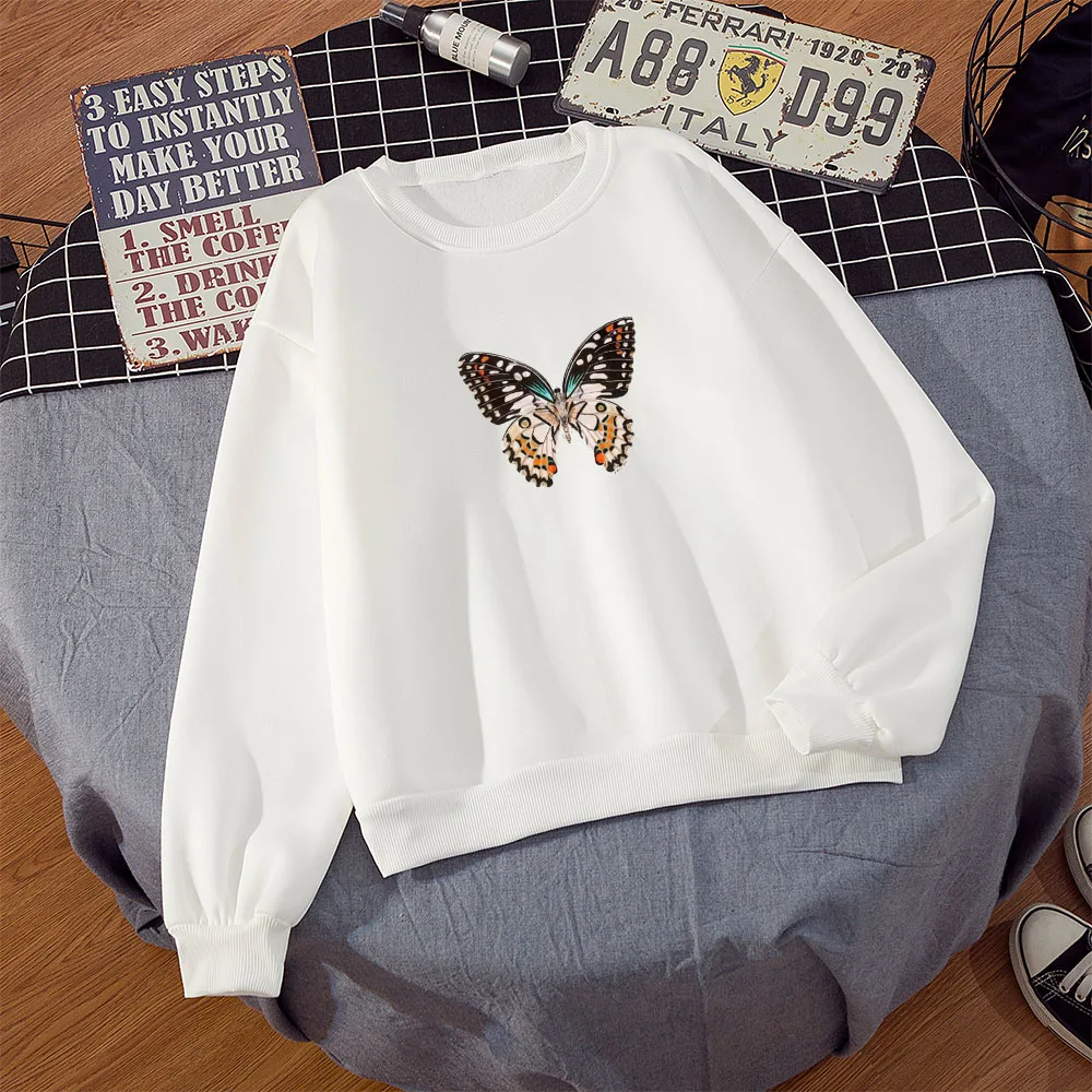 Grunge Graphic 90s Butterfly Clothes for Women Black Punk Hoodie Gothic Punk Sweetshirts Ladies Hoodies and Sweatshirts Cute