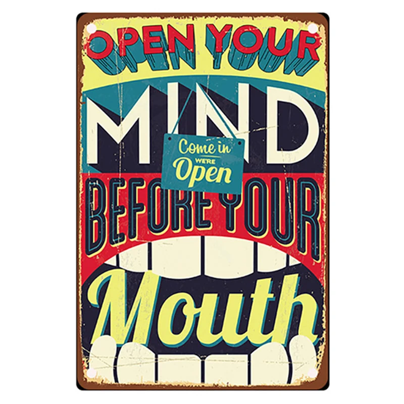 

Funny Quotes Metal Signs Retro Shabby Plaques Home Bar Cafe Cafe Wall Stickers Retro Metal Plate Poster Art Iron Painting Decor