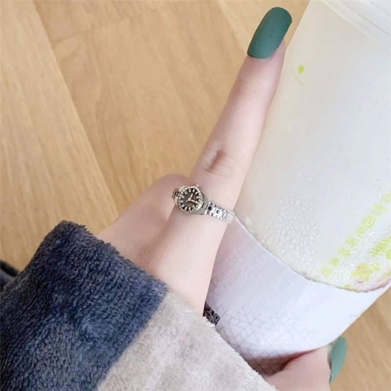 Милые мини-часы в форме подошвы с памятью формы ретро тайские серебряные женские