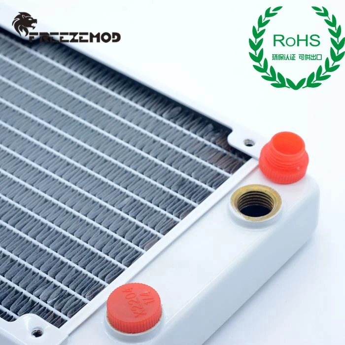Медный радиатор FREEZEMOD 120 мм черный/белый для пиано краски сертификат ROHS водяного