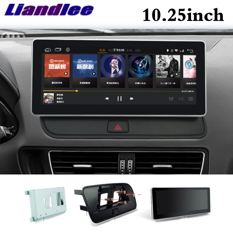Liandlee автомобильный мультимедийный плеер NAVI CarPlay для Audi Q5 8R 2009 ~ 2018 MMI Android 10 25 дюймов