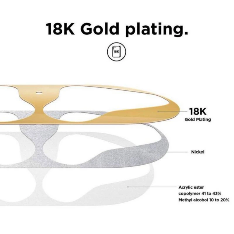 Защитная пленка от пыли 8 цветов металлическая позолоченная 18 карат для Apple AirPods Pro