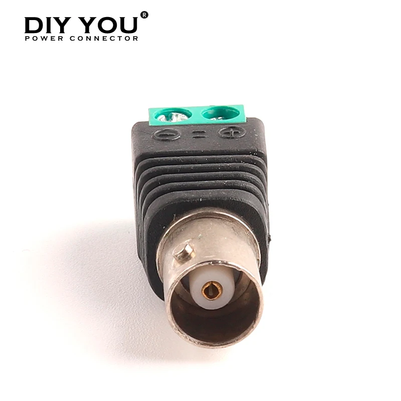 Адаптер BNC постоянного тока с штекером и гнездом разъем источника питания для