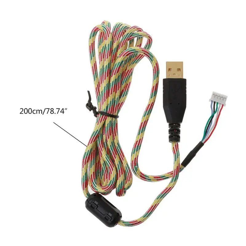 

DIY Universal Umbrella Rope Mouse Cables Soft Durable Mouse Line Replacement Mouse Wire