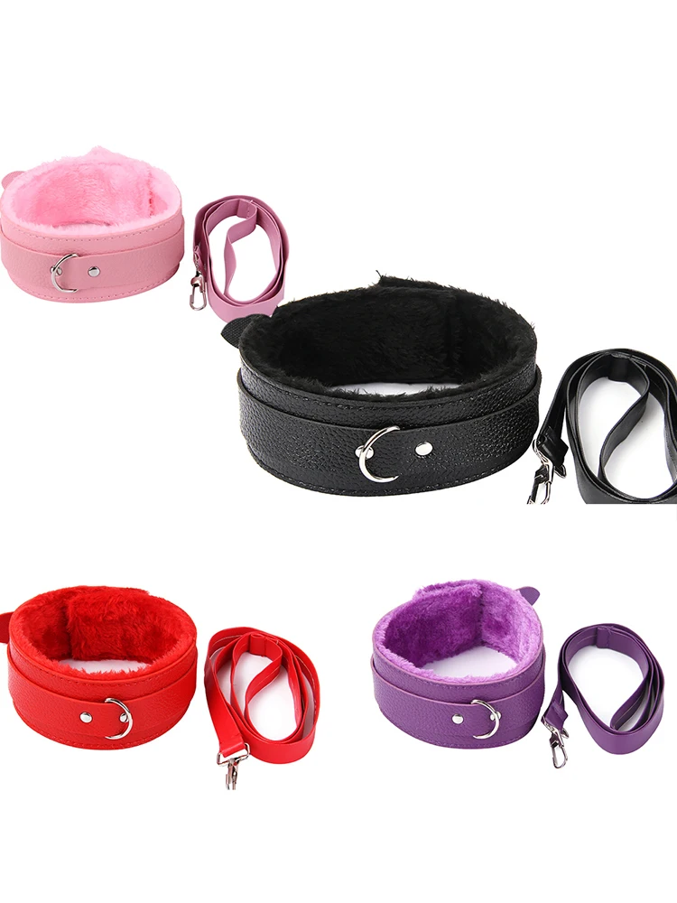 Секс игрушки для взрослых женщин БДСМ связывание пар регулируемый шейный рукав