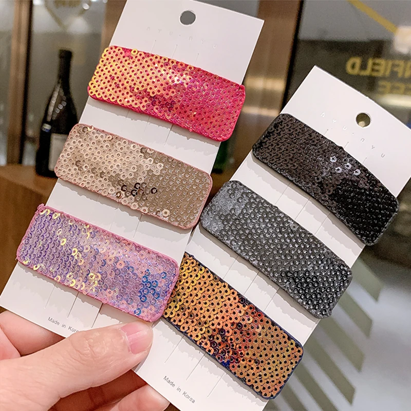 M MISM INS ручная работа цветные заколки для волос с блестками женские модные