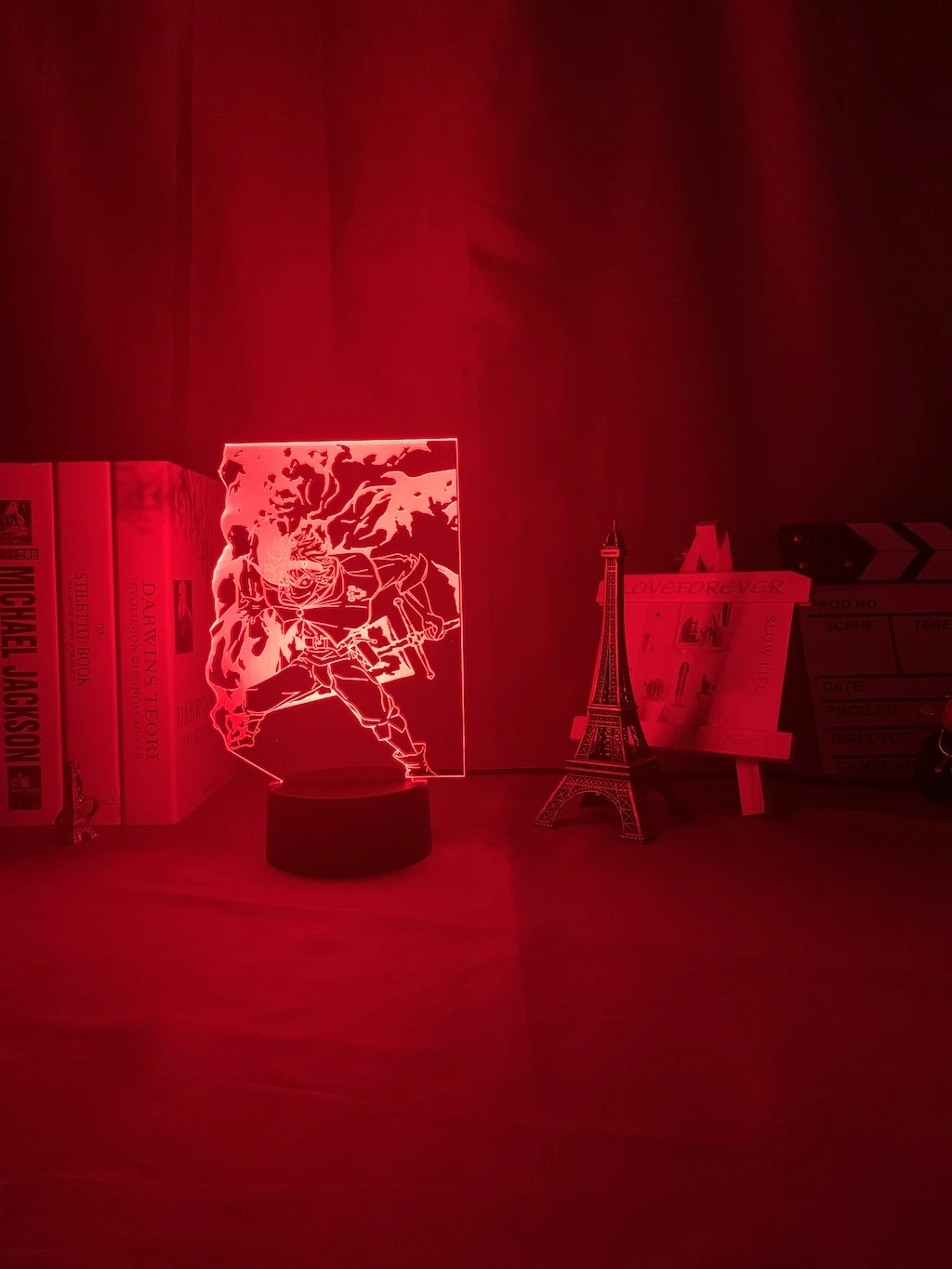 3d лампа Аниме Драконий жемчуг черный клевер Аста светильник для детей Украшения