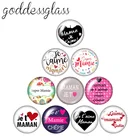 10 шт., Круглые Стеклянные Кабошоны, 12182025 мм