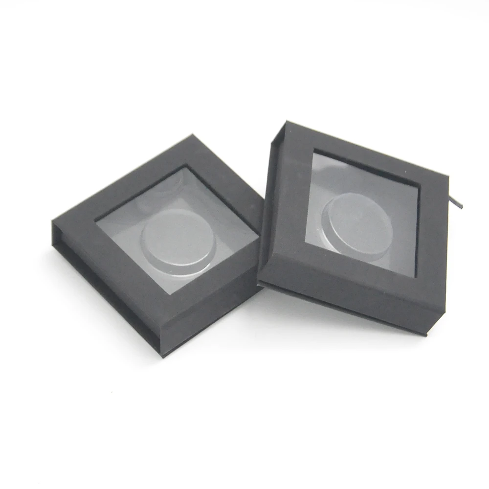 

Wholesale eyelash peackaging box lash boxes package custom square magnetic black 25mm faux cils makeup storage case bulk vendors