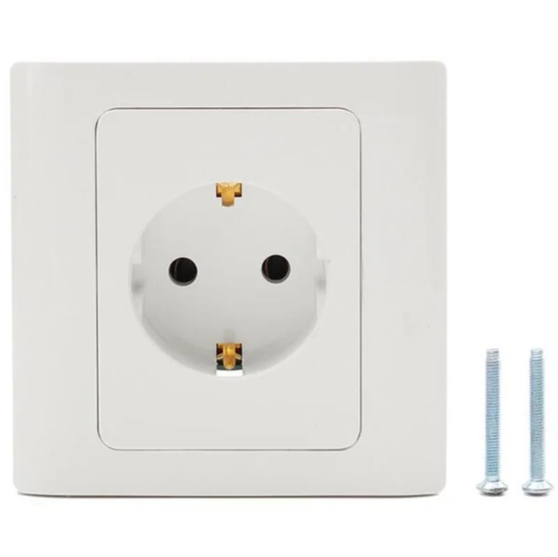 Новая европейская Тройная настенная Евророзетка 86*86 мм 250 в 16 А немецкий адаптер