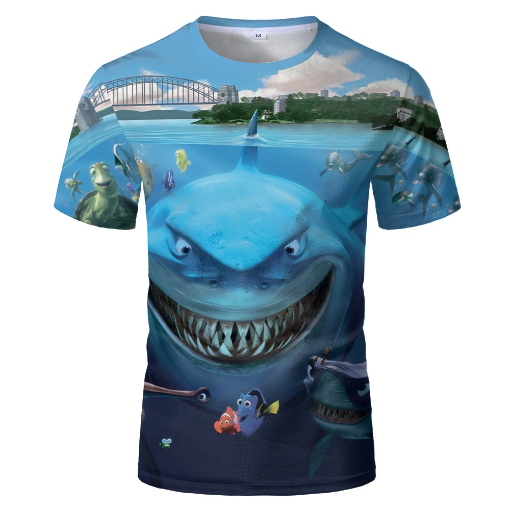 2020 Забавные футболки Харадзюку футболка с изображением большой белой акулы