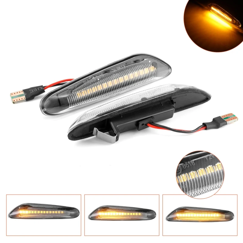 Динамический поворотный сигнал для автомобиля боковой габаритный фонарь