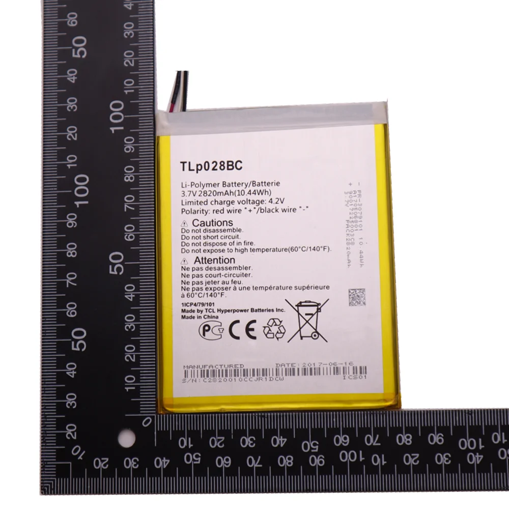 Аккумулятор TLP028BC TLp028BD для планшета Alcatel Tab pixe 3 сменный аккумулятор 2820 мАч батареи