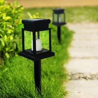 garden waterproof lampara decoration luces solares para exterior solar outdoor light candle umbrella lamp pendant lights led