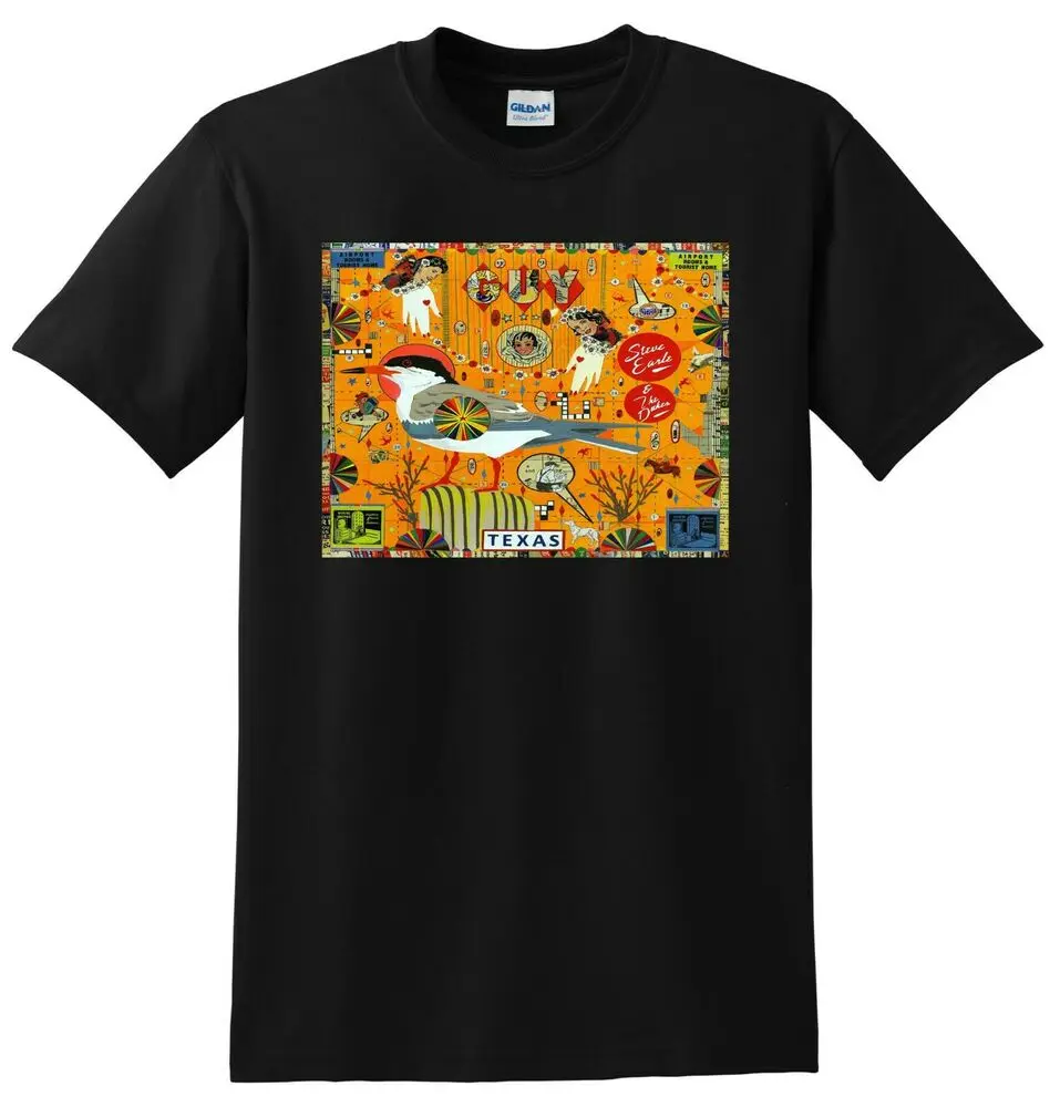 

STEVE EARLE AND THE DUKES T SHIRT guy vinyl cd cover SMALL MEDIUM L XL