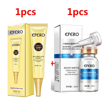 EFERO 1 шт лицо улитки крем отбеливающий дневной крем+ 1 шт Сыворотка для лица против возраста морщин Сыворотка+ 1 шт коллаген крем для глаз ремонт темных кругов - Цвет: style 3