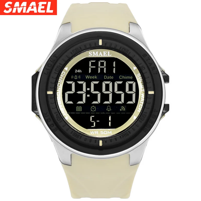 

Silicon Student Watch Multi-Functional Men's Sports Waterproof Electronic Watch Trendy Boys and Girls Couple Watch