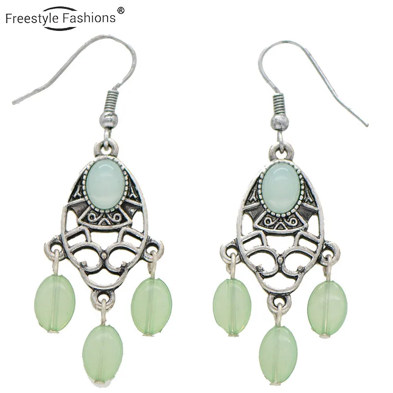 Модные модные геометрические серьги из акрилового камня и цинкового сплава для