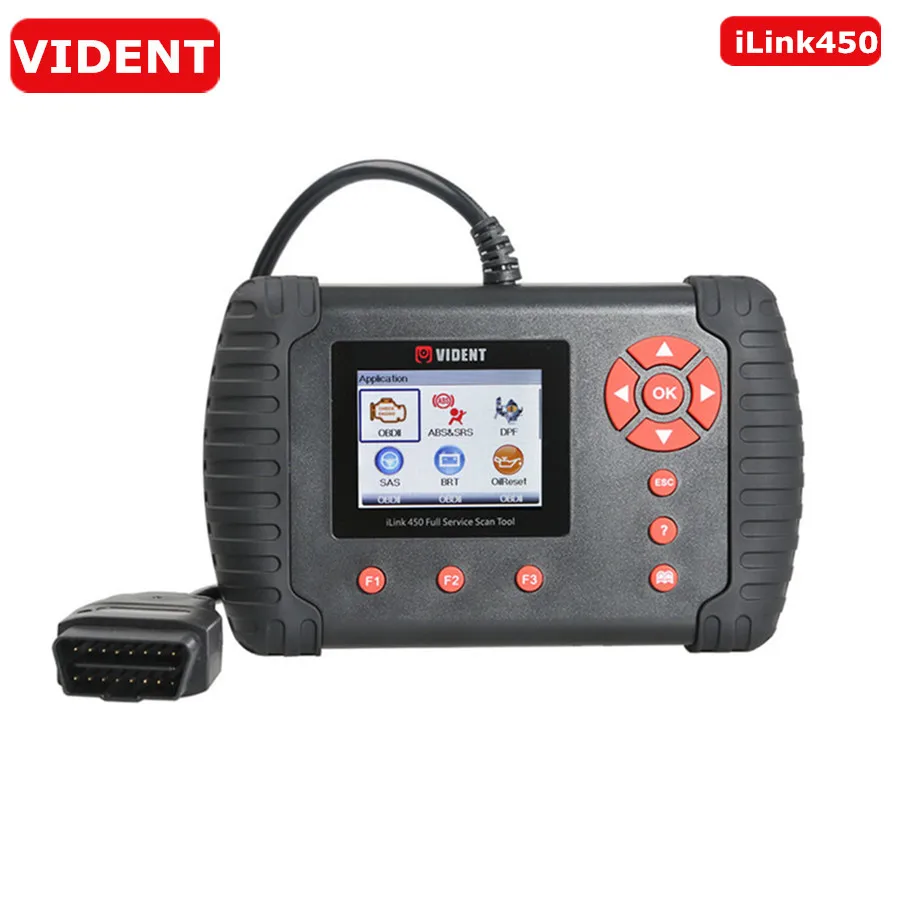Vident iLink450 полный сервис OBD2 инструмент сканирования данных в режиме реального времени EPB/масло сервис/ABS& SRS сброс/конфигурация батареи и т. Д. iLink450 полный
