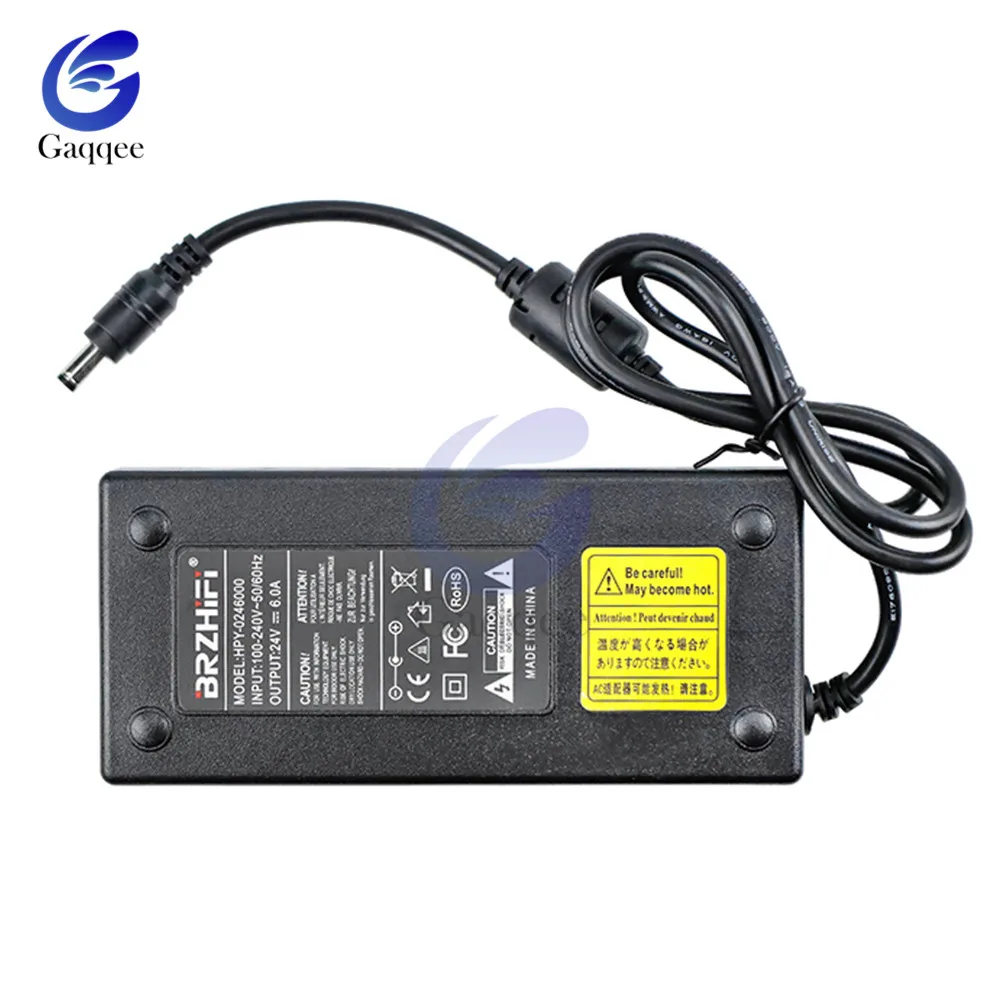 DC24V усилитель питания 24 В 6A адаптер для TDA7498E TPA3116 мини мощности с европейской