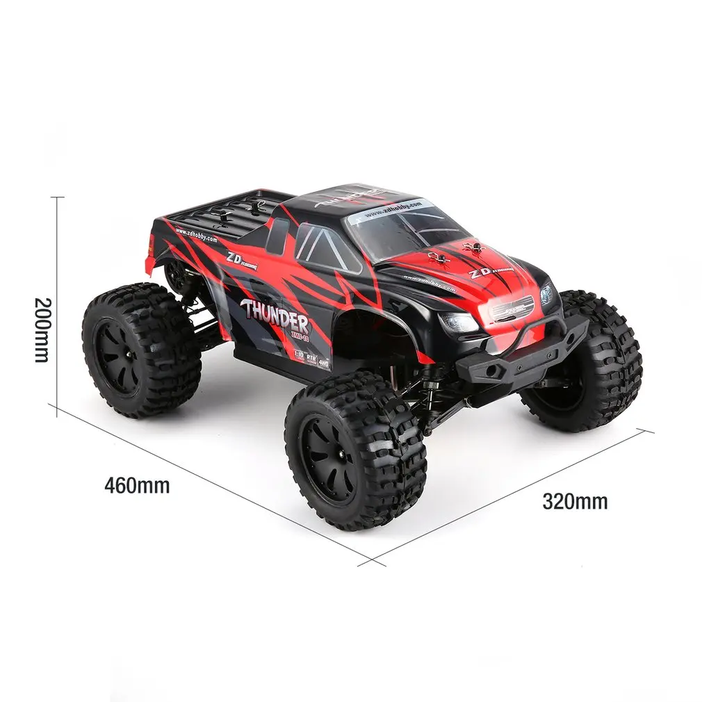 1/10 Thunder 4WD бесщеточный 70 км/ч гоночный RC автомобиль Bigfoot багги Грузовик RTR игрушки