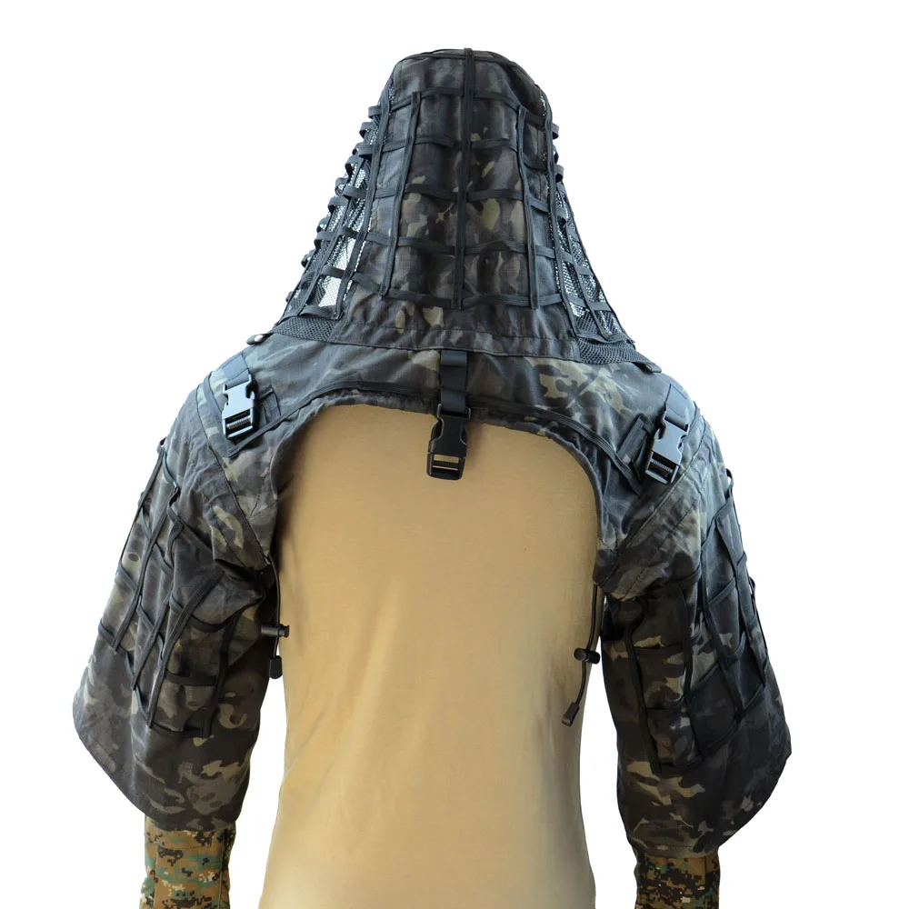 TTGTACTICAL Ghillie Suit Foundation RIPSTOP дышащие камуфляжные капюшоны для снайпера стрельбы