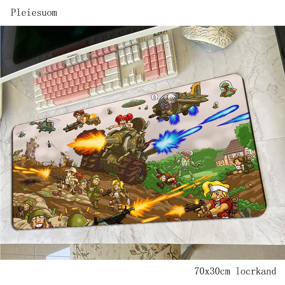 Металлический игровой коврик для мыши 700x300x 4 мм милый Настольный ноутбука