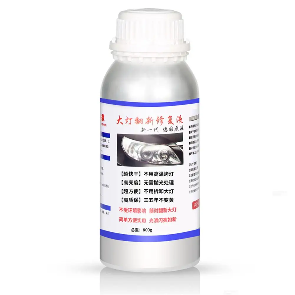 800 мл автомобильных фар ремонт жидкости авто фары восстановления агент комплект