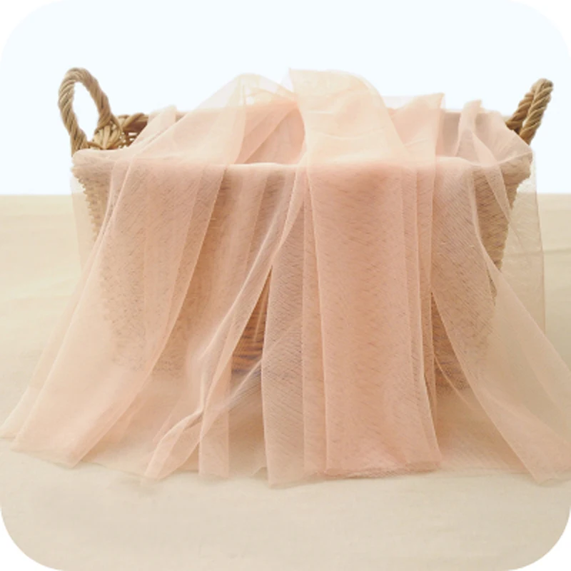 1 м нейлоновая Мягкая сетчатая ткань 150 см шириной швейцарская кружевная для